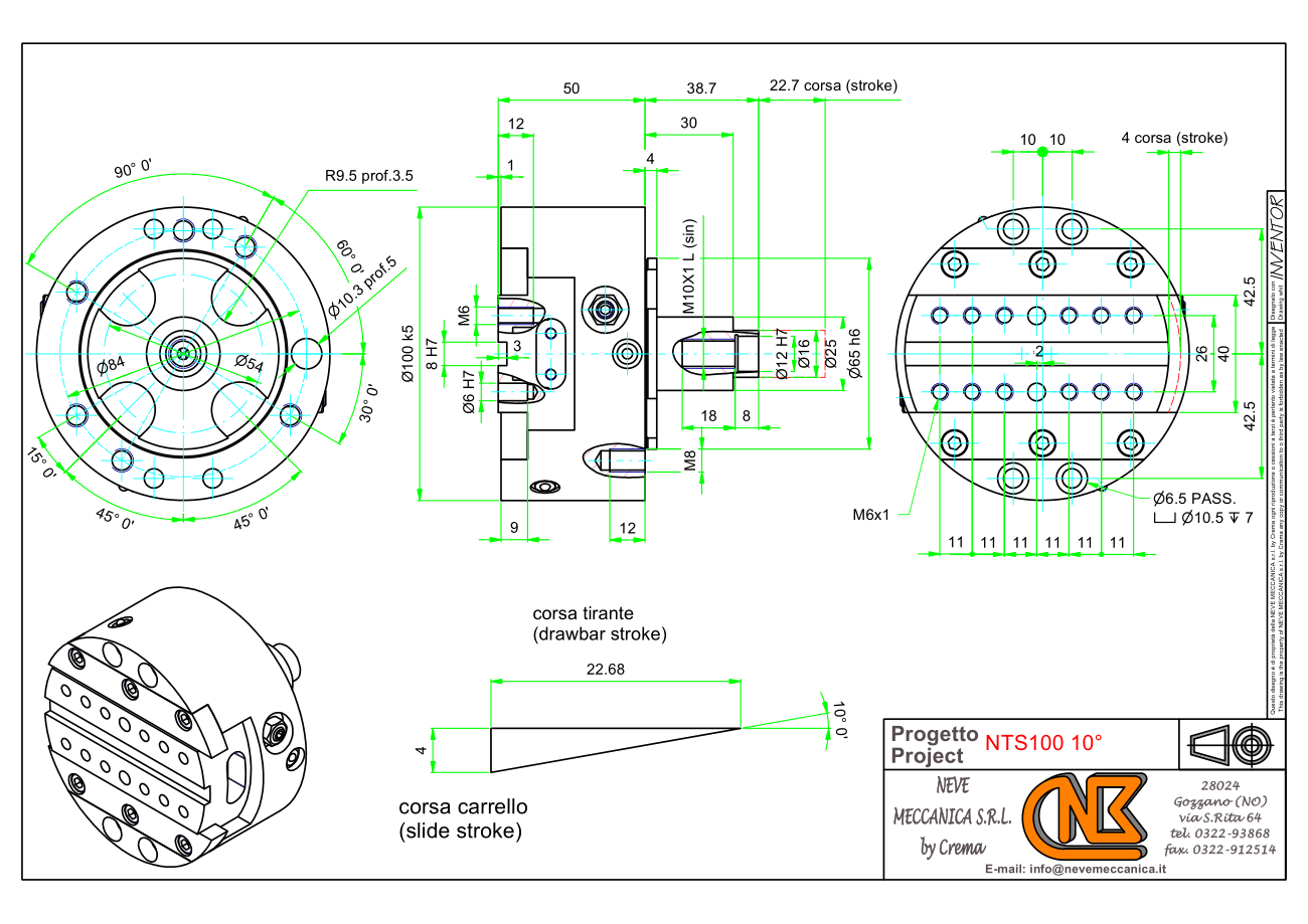 Disegno tecnico NTS100